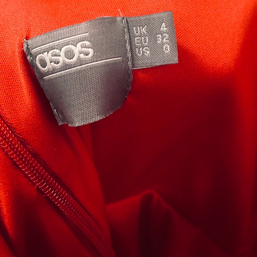 ASOS Two Tier Red Dress - Picture 6 of 6
